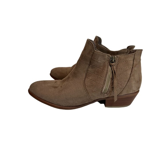 Brown‎ Suede Booties Size 9 WIld Diva Lounge - Picture 6 of 9
